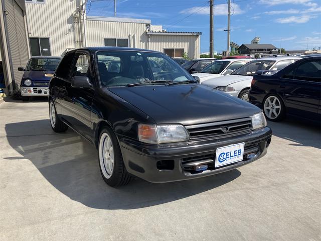 スターレット 　マニュアル４速→５速乗せ替え　２ＷＤ　社外マフラー　社外ハンドル　ＴＲＤシフトノブ　ＢＲＩＤＥシート　ＪＩＣ車高調　ブレーキラインメッシュホース　社外フロントメンバーバー　ＴＲＤ　ＬＳＤ（24枚目）