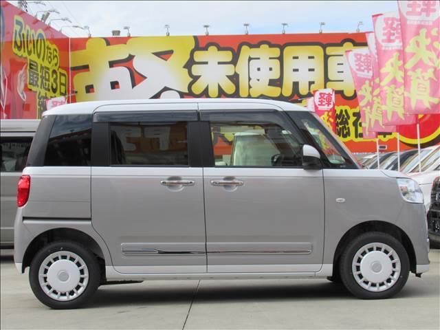 ムーヴキャンバス ストライプスＧ　届出済未使用車　４ＷＤ　ウェルカムオープン機能付両側電動スライドドア　シートヒーター　保温機能付カップホルダー　フルＬＥＤヘッドランプ　スマートアシスト　サイドビューランプ　フロントフォグランプ（37枚目）