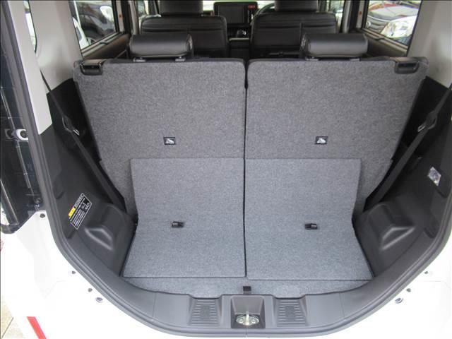 スペーシアカスタム ハイブリッドＸＳ　届出済未使用車　両側電動スライドドア　シートヒーター　アダプティブクルーズコントロール　純正１５インチアルミ　革巻ステアリング　ハーフレザーシート　マルチユースフラップ　サーキュレーター（12枚目）