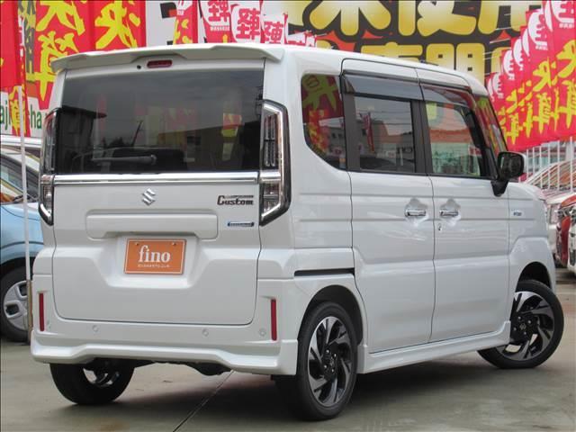 スペーシアカスタム ハイブリッドＸＳ　届出済未使用車　両側電動スライドドア　シートヒーター　アダプティブクルーズコントロール　純正１５インチアルミ　革巻ステアリング　ハーフレザーシート　マルチユースフラップ　サーキュレーター（27枚目）
