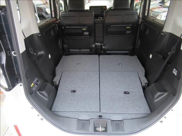 スペーシアカスタム ハイブリッドＸＳ　届出済未使用車　両側電動スライドドア　シートヒーター　アダプティブクルーズコントロール　純正１５インチアルミ　革巻ステアリング　ハーフレザーシート　マルチユースフラップ　サーキュレーター（44枚目）