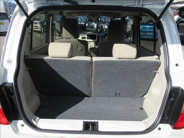 幅広いスペースを確保！倒してご利用いただければレジャー使いでも、普段の買い物でも多くのものを積み込めます。