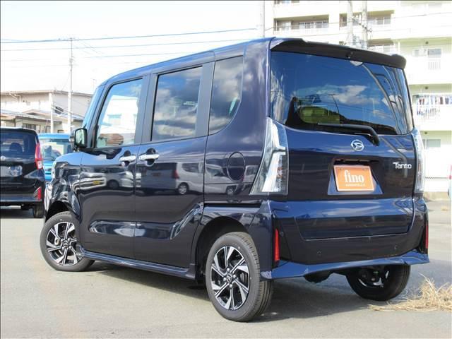 タント カスタムＸ　届出済未使用車　４ＷＤ　両側電動スライドドア　シートヒーター　ＵＳＢソケット　ハーフレザーシート　ＬＥＤヘッド　ＬＥＤフォグランプ　純正１４インチアルミ　電動パーキングブレーキ　スマートアシスト（24枚目）