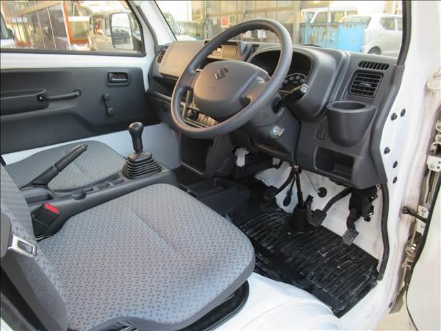 キャリイトラック KCエアコン・パワステ 4WD 禁煙車 マニュアルエアコン MT 3方開荷台 ラジオ パワーステアリング ハロゲンヘッドランプ ドリンクホルダー シガーソケット 運転席エアバック 助手席エアバック(45枚目)