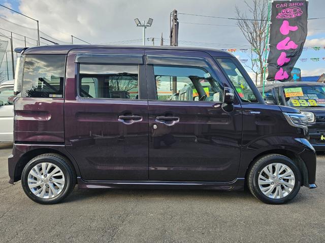 スペーシアカスタム ハイブリッドGS 4WD車検9年1月・新品国産スタッドレスタイヤ新品アルミ社外ナビTVブルートゥース新品バックカメラ新品国産夏タイヤ純正アルミ両側スライドドア左電動LEDライト衝突軽減ブレーキ横滑防止ABS取説・記録簿(6枚目)