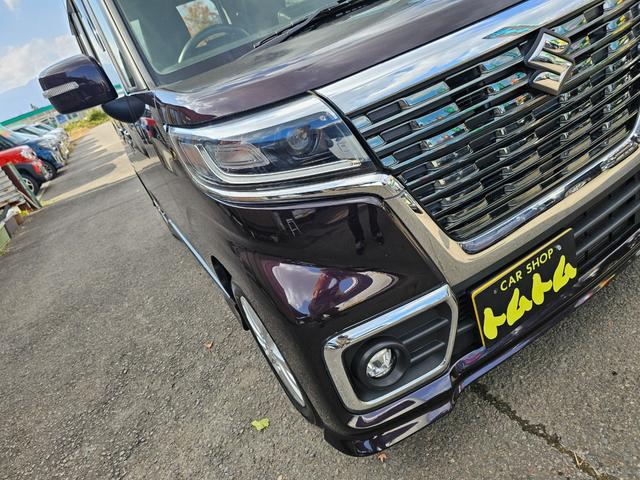 スペーシアカスタム ハイブリッドGS 4WD車検9年1月・新品国産スタッドレスタイヤ新品アルミ社外ナビTVブルートゥース新品バックカメラ新品国産夏タイヤ純正アルミ両側スライドドア左電動LEDライト衝突軽減ブレーキ横滑防止ABS取説・記録簿(54枚目)