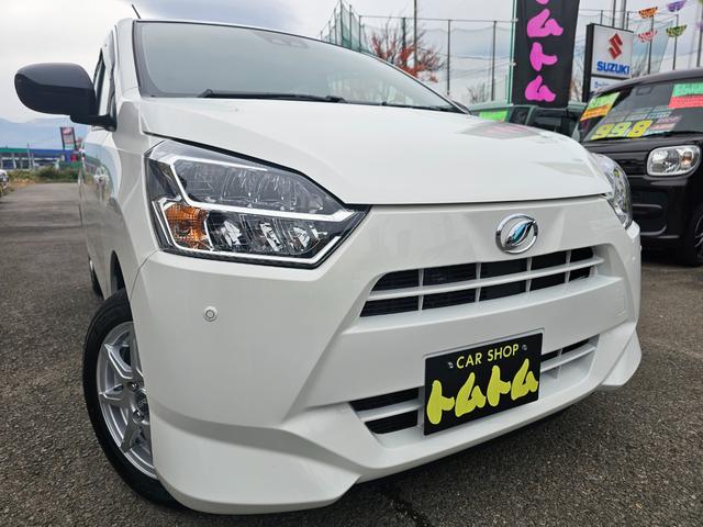 ミライース Ｘ　ＳＡＩＩＩ　４ＷＤ車検９年１１月・新品国産スタッドレスタイヤ新品アルミ純正ナビＴＶ新品バックカメラ新品国産夏タイヤ社外アルミ純正ＬＥＤヘッドライト衝突軽減ブレーキ横滑防止レーンアシストＡＢＳタイベルチェーン記録簿（3枚目）