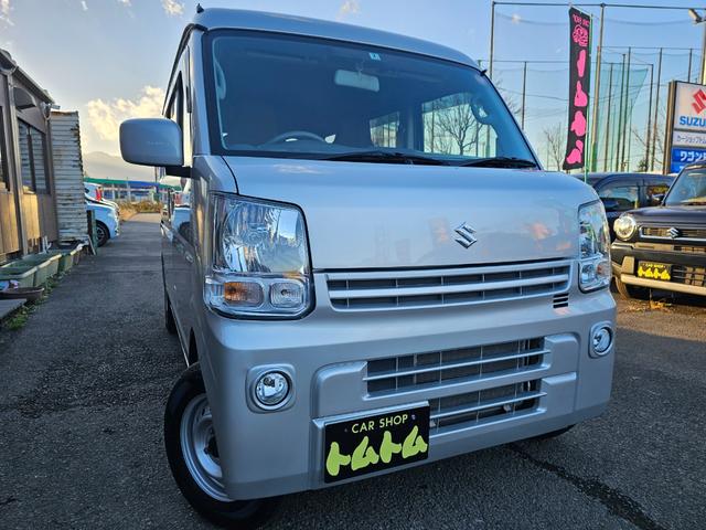 エブリイ ＰＣリミテッド　走行３５７８７ｋｍ切り替え式４ＷＤ５速マニュアル車検９年２月・新品国産スタッドレスタイヤ新品ホイール新品国産夏タイヤ両側スライドドアＡＢＳキーレス電動格納ミラー純正フォグランプＰＶガラス取説・記録簿（3枚目）