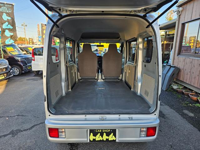 エブリイ ＰＣリミテッド　走行３５７８７ｋｍ切り替え式４ＷＤ５速マニュアル車検９年２月・新品国産スタッドレスタイヤ新品ホイール新品国産夏タイヤ両側スライドドアＡＢＳキーレス電動格納ミラー純正フォグランプＰＶガラス取説・記録簿（22枚目）