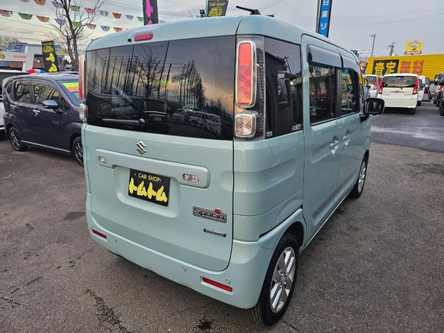 スペーシア ハイブリッドＸ　ハイブリッド車検９年１１月・新品国産スタッドレスタイヤ新品アルミ純正８インチナビフルセグＴＶブルートゥース全方位カメラ新品国産夏タイヤ純正アルミ両側電動スライド衝突軽減ブレーキ横滑り防止スマートキー（10枚目）
