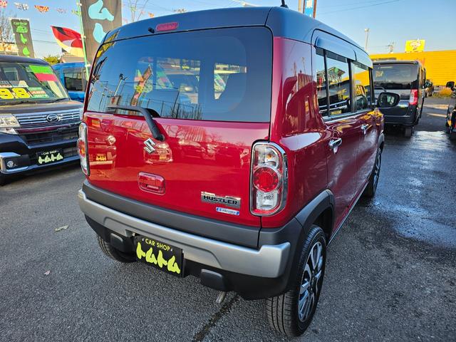 ハスラー ＪスタイルＩＩ　ハイブリッド４ＷＤ新品国産スタッドレスタイヤ中古アルミ社外ナビＴＶ新品バックカメラ新品夏タイヤ純正アルミ純正ＨＩＤ衝突軽減ブレーキ横滑防止ＡＢＳ運転席助手席シートヒーター・タイベルチェーン取説・記録簿（7枚目）