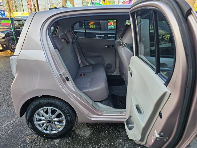 ミライース Ｘ　ＳＡ　車検９年１１月エコアイドル新品国産夏タイヤ社外アルミホイール衝突被害軽減ブレーキ横滑り防止キーレス電動格納ミラーＡＢＳプライバシーガラスＳＲＳエアバック・タイミングベルト交換不要チェーン取説・記録簿（14枚目）