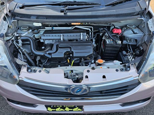 ミライース Ｘ　ＳＡ　車検９年１１月エコアイドル新品国産夏タイヤ社外アルミホイール衝突被害軽減ブレーキ横滑り防止キーレス電動格納ミラーＡＢＳプライバシーガラスＳＲＳエアバック・タイミングベルト交換不要チェーン取説・記録簿（36枚目）