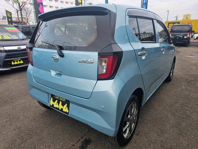 ミライース Ｘ　ＳＡＩＩＩ　４ＷＤ・新品国産スタッドレスタイヤ新品アルミ社外ナビＴＶブルートゥース新品バックカメラ新品国産夏タイヤ社外アルミ純正ＬＥＤヘッドライト電格ミラー衝突軽減ブレーキ横滑り防止タイベルチェーン取説・記録簿（8枚目）