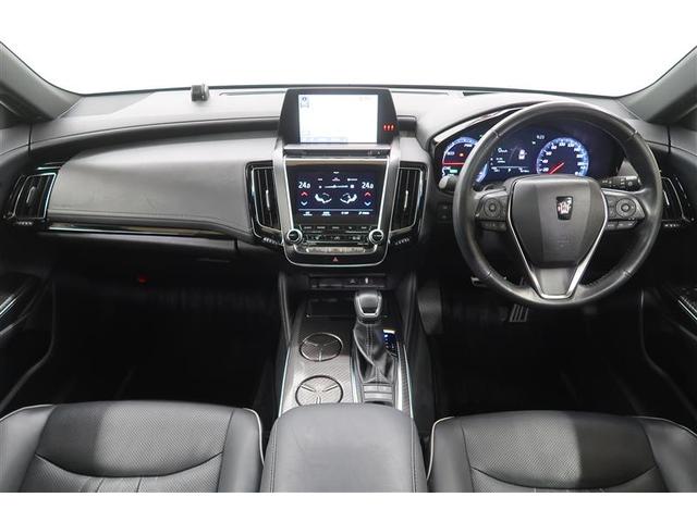 クラウンハイブリッド RSアドバンス 革シート サンルーフ フルセグ メモリーナビ DVD再生 ミュージックプレイヤー接続可 バックカメラ 衝突被害軽減システム ETC ドラレコ LEDヘッドランプ ワンオーナー フルエアロ 記録簿(4枚目)