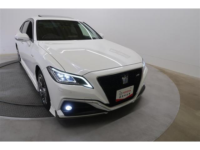 クラウンハイブリッド RSアドバンス 革シート サンルーフ フルセグ メモリーナビ DVD再生 ミュージックプレイヤー接続可 バックカメラ 衝突被害軽減システム ETC ドラレコ LEDヘッドランプ ワンオーナー フルエアロ 記録簿(33枚目)