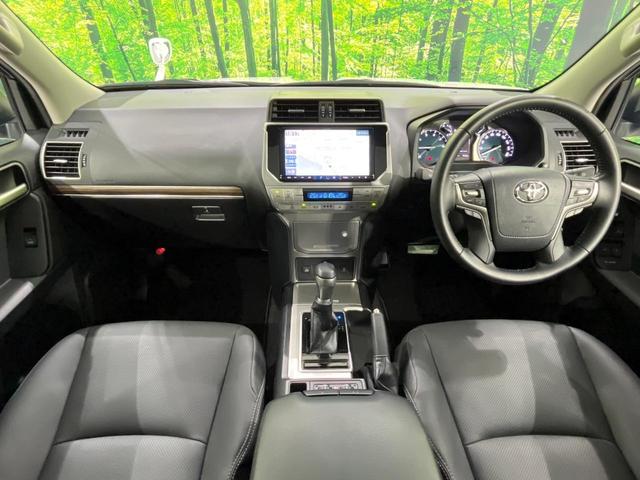 ランドクルーザープラド TX Lパッケージ マットブラックエディション 4WD 禁煙車 衝突軽減 サンルーフ ALPINE9インチナビ バックカメラ シートベンチレーション 前席パワーシート LEDヘッドライト フロントフォグライト レーダークルーズコントロール ETC(2枚目)