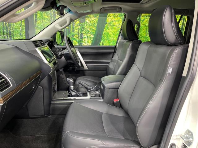 ランドクルーザープラド TX Lパッケージ マットブラックエディション 4WD 禁煙車 衝突軽減 サンルーフ ALPINE9インチナビ バックカメラ シートベンチレーション 前席パワーシート LEDヘッドライト フロントフォグライト レーダークルーズコントロール ETC(28枚目)