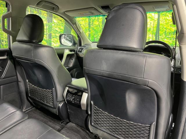 ランドクルーザープラド ＴＸ　Ｌパッケージ　４ＷＤ　禁煙車　衝突軽減　純正９型ナビ　バックカメラ　レーダークルーズ　シートベンチレーション　ＥＴＣ　ドラレコ　７人乗り　黒革シート　前席パワーシート　クリアランスソナー　ＬＥＤヘッド（34枚目）