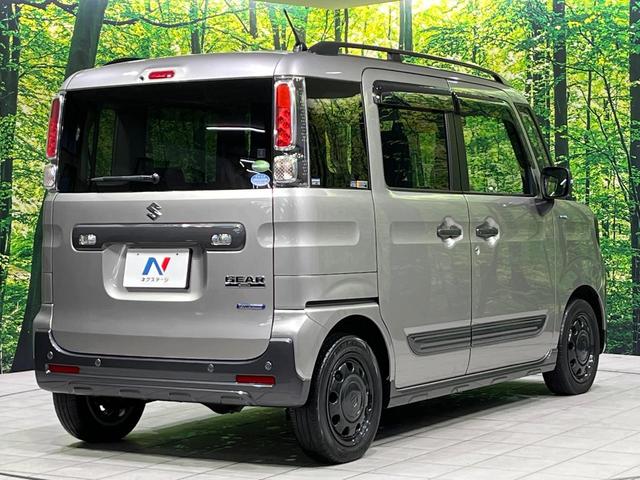 スペーシアギア ハイブリッドＸＺ　４ＷＤ　禁煙車　衝突軽減　両側電動ドア　レーダークルーズコントロール　ＳＤナビ　前席シートヒーター　電動格納ミラー　革巻きステアリング　オートライト　オートエアコン　オートハイビーム　スマートキー（18枚目）