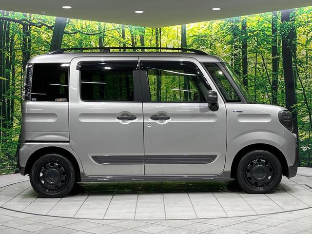 スペーシアギア ハイブリッドＸＺ　４ＷＤ　禁煙車　衝突軽減　両側電動ドア　レーダークルーズコントロール　ＳＤナビ　前席シートヒーター　電動格納ミラー　革巻きステアリング　オートライト　オートエアコン　オートハイビーム　スマートキー（25枚目）