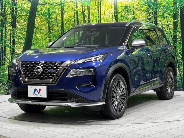 エクストレイル オーテック e-4ORCE 禁煙車 衝突軽減 プロパイロット 純正12.3型ナビ 全周囲カメラ ETC2.0 ドラレコ パワーバックドア 黒革シート 前席パワーシート 全席シートヒーター ルーフレール 純正20インチアルミ(17枚目)