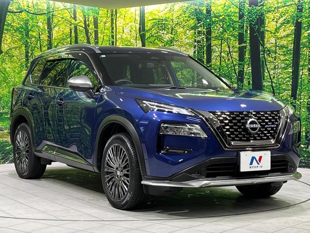 エクストレイル オーテック e-4ORCE 禁煙車 衝突軽減 プロパイロット 純正12.3型ナビ 全周囲カメラ ETC2.0 ドラレコ パワーバックドア 黒革シート 前席パワーシート 全席シートヒーター ルーフレール 純正20インチアルミ(30枚目)