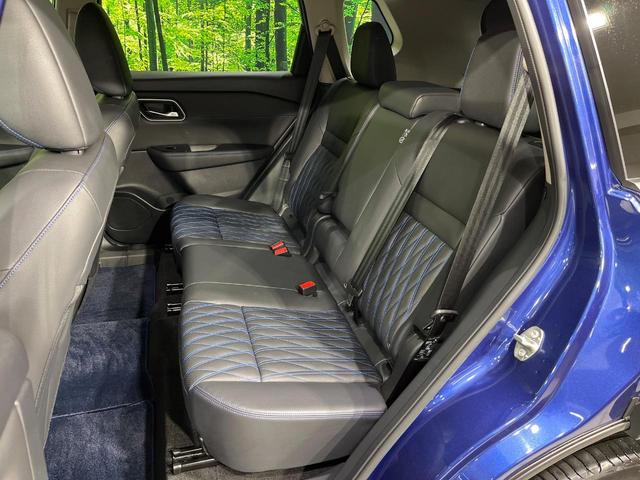 エクストレイル オーテック e-4ORCE 禁煙車 衝突軽減 プロパイロット 純正12.3型ナビ 全周囲カメラ ETC2.0 ドラレコ パワーバックドア 黒革シート 前席パワーシート 全席シートヒーター ルーフレール 純正20インチアルミ(36枚目)