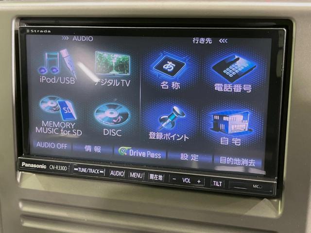 Ｘ　４ＷＤ　禁煙車　ＳＤナビ　Ｂｌｕｅｔｏｏｔｈ再生　フルセグＴＶ　シートヒーター　　スマートキー　革巻きステアリング　プライバシーガラス　盗難防止装置　オートエアコン(3枚目)