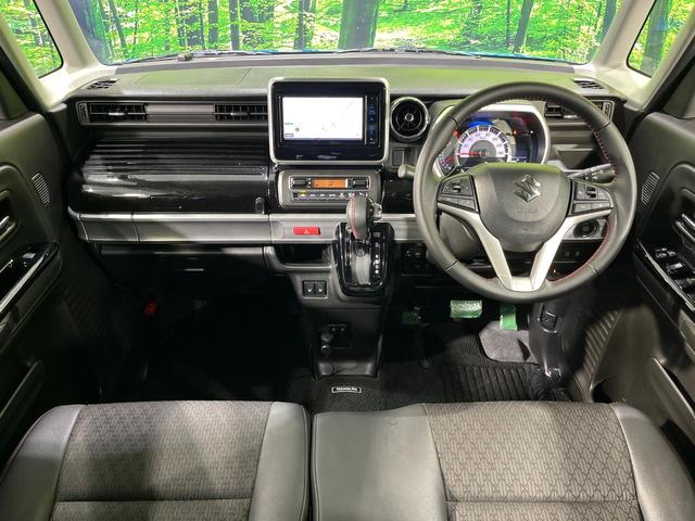 スペーシアカスタム ハイブリッドＸＳターボ　４ＷＤ　両側電動スライド　ＳＤナビ　バックカメラ　セーフティサポート　アダプティブクルーズ　禁煙車　前席シートヒーター　クリアランスソナー　スマートキー　ＬＥＤヘッド　ＥＴＣ　オートハイビーム（2枚目）
