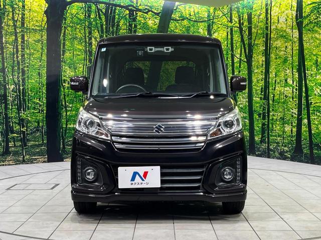 スペーシアカスタム XSターボ 4WD 両側電動スライド 純正メモリーナビ 全周囲カメラ デュアルカメラブレーキサポート 禁煙車 前席シートヒーター ドラレコ スマートキー HIDヘッド ETC クルコン 車線逸脱警報 オートライト(14枚目)