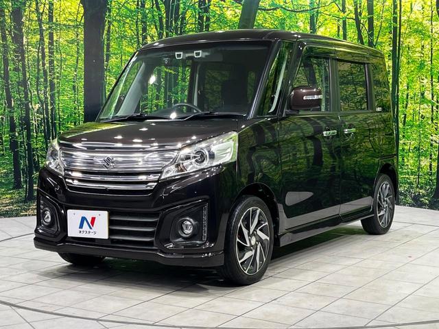 スペーシアカスタム XSターボ 4WD 両側電動スライド 純正メモリーナビ 全周囲カメラ デュアルカメラブレーキサポート 禁煙車 前席シートヒーター ドラレコ スマートキー HIDヘッド ETC クルコン 車線逸脱警報 オートライト(56枚目)