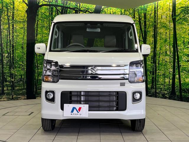 エブリイワゴン PZターボスペシャル 4WD 届出済未使用車 両側電動スライド セーフティサポート シートヒーター クリアランスソナー スマートキー LEDヘッド オートハイビーム 車線逸脱警報 誤発進抑制機能 オートライト フォグライト(14枚目)