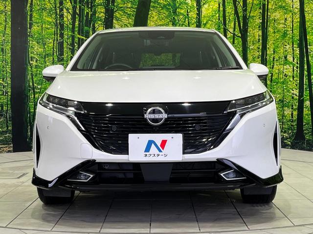 オーラ G FOUR レザーエディション 4WD 9型コネクトナビ 全周囲カメラ BOSEサウンドシステム インテリジェントエマージェンシーブレーキ プロパイロット 禁煙車 黒革シート シートヒーター コーナーセンサー スマートキー ETC(14枚目)