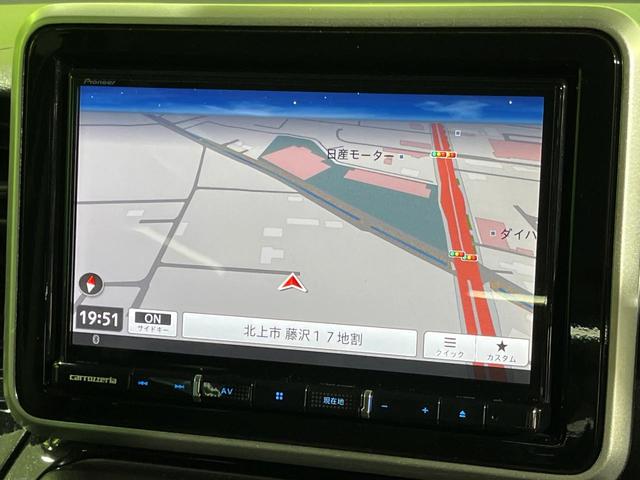 スペーシアカスタム ハイブリッドXSターボ 4WD SDナビ セーフティサポート 禁煙車 ハーフレザーシート ドラレコ コーナーセンサー クルコン スマートキー LEDヘッド ETC オートハイビーム 車線逸脱警報 オートライト(4枚目)