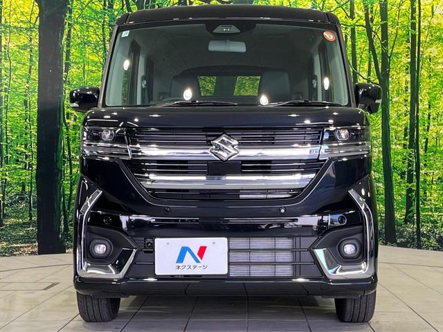 スペーシアカスタム ハイブリッドXS 4WD 届出済未使用車 両側電動ドア セーフティサポート レーダークルーズ 禁煙車 ハーフレザーシート コーナーセンサー スマートキー LEDヘッド 車線逸脱警報 オートライト オートエアコン(14枚目)