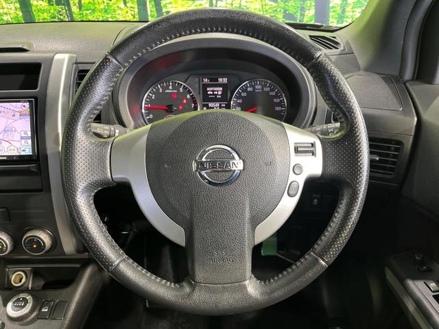 エクストレイル 20Xtt 4WD SDナビ 禁煙車 スマートキー HIDヘッド ETC クルコン オートライト オートエアコン 純正18インチアルミ CD/DVD再生 地デジ 革巻きステアリング フォグライト(11枚目)