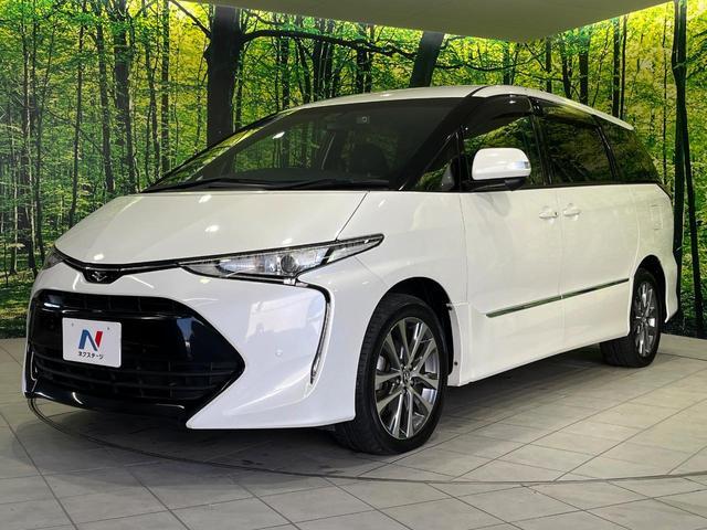 エスティマ アエラス 4WD 両側電動スライド 純正10型SDナビ バックカメラ AC100V電源 セーフティセンスC 禁煙車 ドラレコ コーナーセンサー スマートキー LEDヘッド ETC クルーズコントロール(43枚目)