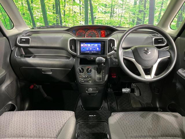 ソリオ Ｇ　４ＷＤ　電動スライドドア　ＳＤナビ　禁煙車　前席シートヒーター　スマートキー　ＥＴＣ　Ｂｌｕｅｔｏｏｔｈ再生　ＣＤ／ＤＶＤ再生　フルセグ　シートリフター　プライバシーガラス　盗難防止装置（2枚目）