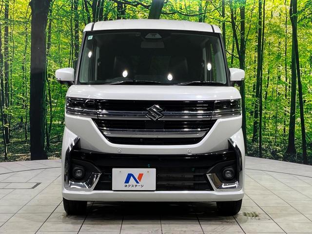 スペーシアカスタム ハイブリッドＸＳターボ　４ＷＤ　両側電動スライド　純正９型メモリーナビ　全周囲カメラ　セーフティサポート　アダプティブクルーズ　禁煙車　ハーフレザーシート　前席シートヒーター　クリアランスソナー　スマートキー　ＬＥＤヘッド（14枚目）