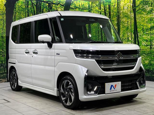 スペーシアカスタム ハイブリッドＸＳターボ　４ＷＤ　両側電動スライド　純正９型メモリーナビ　全周囲カメラ　セーフティサポート　アダプティブクルーズ　禁煙車　ハーフレザーシート　前席シートヒーター　クリアランスソナー　スマートキー　ＬＥＤヘッド（16枚目）