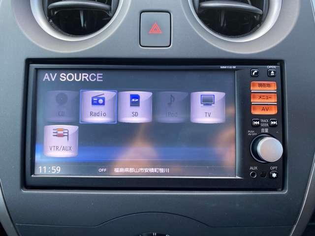 ノート １．２　Ｘ　純正ナビ／１セグＴＶ　バックモニター（6枚目）