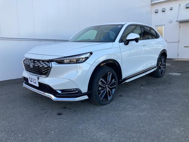 ヴェゼル ｅ：ＨＥＶ　Ｚ　４ＷＤ　ＯＰフロントグリル　ＯＰフロント・リア・サイドロアースカート　禁煙１オーナー　８インチ純正ナビＴＶＢカメラ　Ｂｌｕｔｏｏｔｈ　シートヒーター　ＢＳＩ　ホンダセンシング　レーダークルー　ＵＳＢ（14枚目）