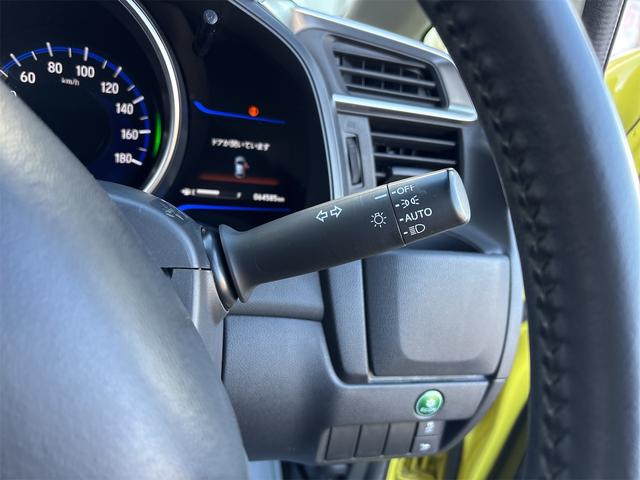 フィットハイブリッド Ｌパッケージ　衝突軽減装置　ナビＴＶＢカメラ　Ｂｌｕｔｏｏｔｈ　ＬＥＤオートライト　　ドラレコ　ＬＥＤオートライト　スマートキー２個　ＥＴＣ　ＵＳＢ　ハーフレザーシート　クルーズコントロール　サイドエアバック（34枚目）