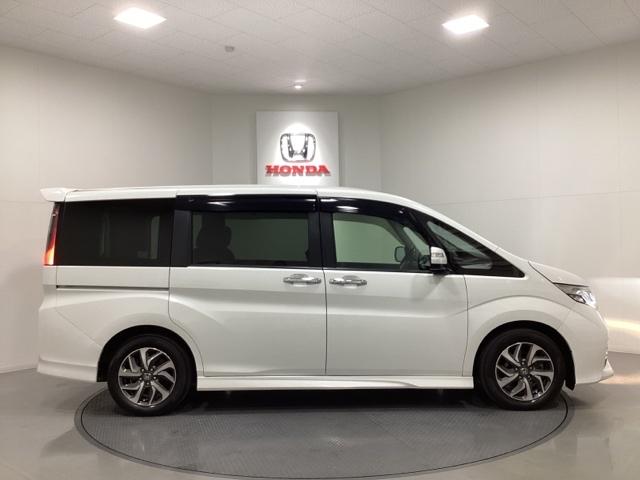 ステップワゴンスパーダ スパーダ 光触媒抗菌消臭施工済 衝突軽減B 横滑り防止 スマキー ナビ&TV Bモニター サイドエアバック キーレス ECON オートクルーズ USB接続 LEDライト 盗難防止 Wエアバッグ DVD PS(5枚目)