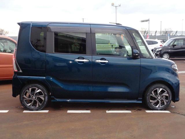 タント カスタムＸ　ＥＴＣ　両側電動スライドドア　ナビ　クリアランスソナー　衝突被害軽減システム　オートライト　スマートキー　アイドリングストップ　電動格納ミラー　シートヒーター　ベンチシート　ＣＶＴ　ＥＳＣ　ＣＤ（3枚目）