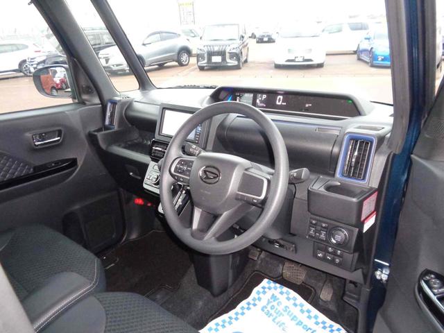 タント カスタムＸ　ＥＴＣ　両側電動スライドドア　ナビ　クリアランスソナー　衝突被害軽減システム　オートライト　スマートキー　アイドリングストップ　電動格納ミラー　シートヒーター　ベンチシート　ＣＶＴ　ＥＳＣ　ＣＤ（7枚目）