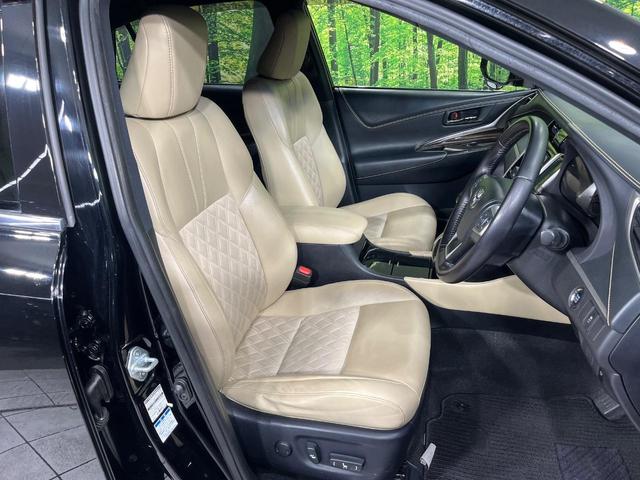 ハリアー エレガンス　４ＷＤ　純正ＳＤナビ　バックカメラ　寒冷地仕様　禁煙車　レザーシート　パワーシート　スマートキー　ＬＥＤヘッド　オートライト　デュアルエアコン　純正１７インチアルミ　Ｂｌｕｅｔｏｏｔｈ　ＣＤ（9枚目）