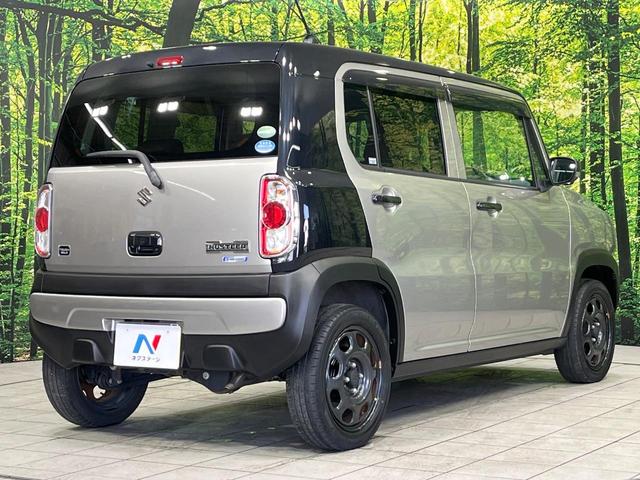ハスラー タフワイルド 4WD 純正ナビ 全周囲カメラ デュアルブレーキサポート シートヒーター オートエアコン オートライト 禁煙車 スマートキー ハーフレザーシート HIDヘッドランプ ブラックルーフ ブラックリアピラー(18枚目)