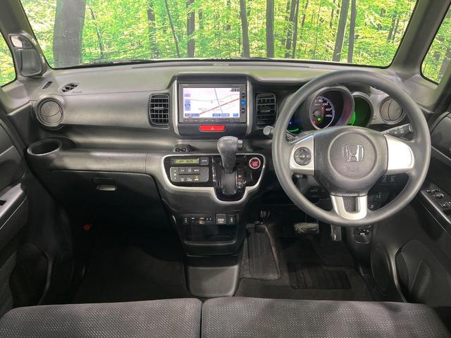 N-BOX G・Lパッケージ 4WD 純正SDナビ バックカメラ 両側電動スライドドア シートヒーター ETC スマートキー 禁煙車 Bluetooth接続 アイドリングストップ 横滑り防止 オートエアコン ウインカーミラー(2枚目)